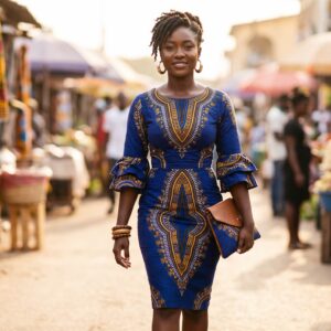 Robe pagne wax Nkolo